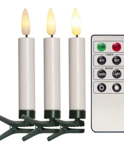 FLAMME Julgransbelysning Trådlös 12cm 10LED Vit