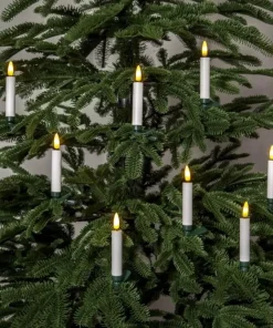 FLAMME Julgransbelysning Trådlös 12cm 10LED Vit