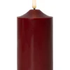 FLAMME LED Blockljus 15cm Röd