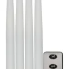 FLAMME LED-Antikljus 4-Pack 28,5cm Vit