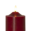FLAMME LED-Blockljus 9,5cm Röd