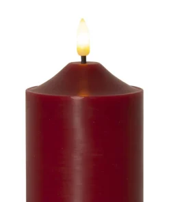 FLAMME LED-Blockljus 12cm Röd