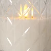 FLAMME ROMB LED-Blockljus Batteri 12,5cm Klar