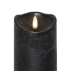 FLAMME RUSTIC LED-Blockljus 10cm Svart