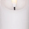 FLAMME RUSTIC 2-PACK LED-Blockljus 7,5cm Vit