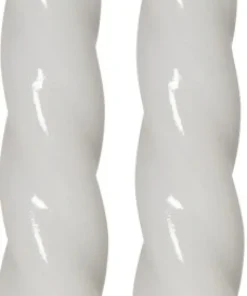 FLAMME SHINE LED-Antikljus 2-pack 24,5cm Vit