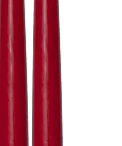 FLAMME SLIM LED-Antikljus 2-pack 28 cm Röd