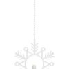 FLAMME SNOW Inomhusdekoration Batteri 24cm Vit