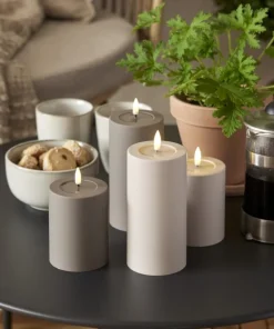 FLAMME SOFT LED-Blockljus 12,5cm LED Mullvad