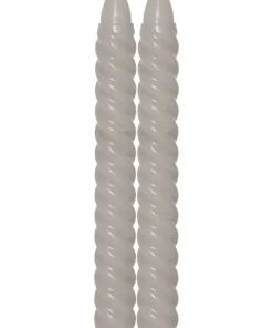 FLAMME SWIRL LED-Antikljus 2-Pack 25cm Beige