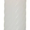 FLAMME SWIRL LED-Blockljus 15cm Vit