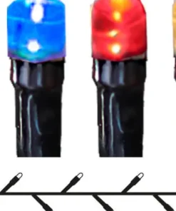 FLASHY Ljusslinga 21m 300LED Flerfärgad/Svart IP44