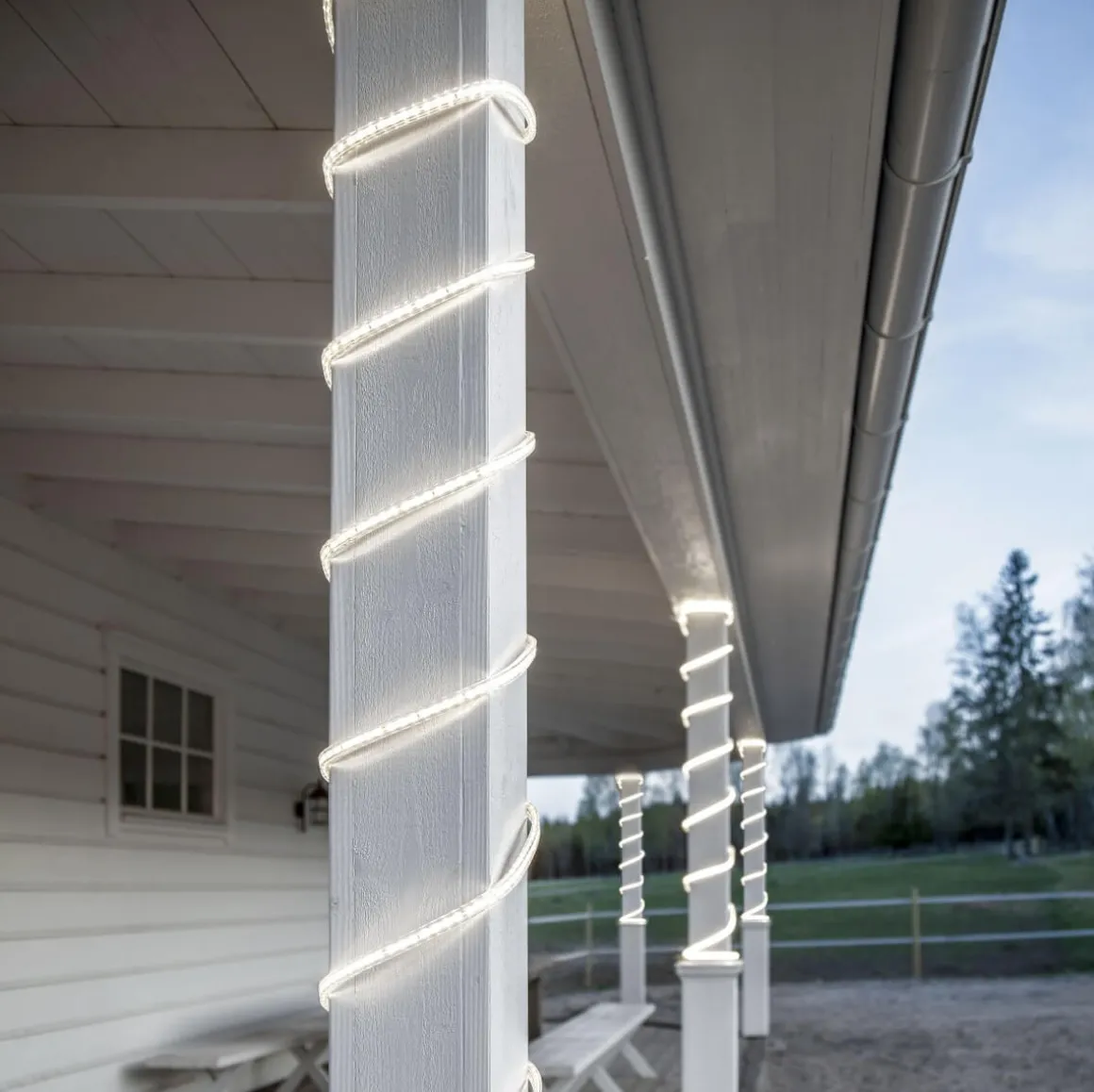 FLATSMDLED Ljusslang 10m 960LED Daylight/Transparent