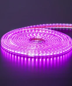 FLATSMDLED Ljusslang 5m 480LED Rosa/Transparent