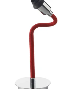 FLEX Lampfot 42cm Krom/Röd