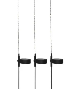 FLEXY 3-PACK Solcellsdekoration 80cm Svart IP44