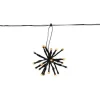 FLOWER CURTAIN Ljusslinga 4m 10LED Extra varmvit/Svart IP44