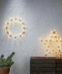 FLOWER RING Siluett 50cm 120LED Vit
