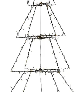 FOLDY Dekorationsträd Utomhus 200LED 125cm Svart IP44