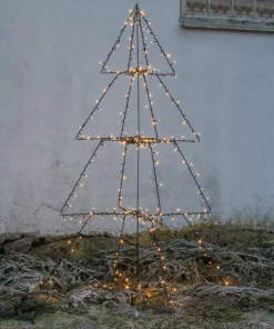 FOLDY Dekorationsträd Utomhus 300LED 170cm Svart IP44
