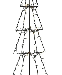 FOLDY GRAN Utedekoration 90cm 140LED Svart IP44