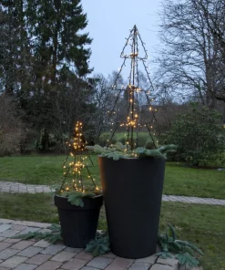 FOLDY GRAN Utedekoration 90cm 140LED Svart IP44