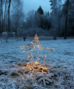 FOLDY STJÄRNA Utedekoration 55cm 90LED Svart IP44