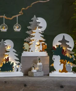 FOREST FRIENDS Batteridekoration Jul 38cm