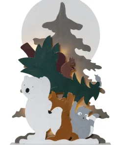 FOREST FRIENDS Batteridekoration Jul 45cm