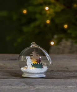 FOREST FRIENDS Batteridekoration Isbjörn 8cm
