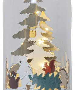 FOREST FRIENDS Bordsdekoration Batteri 19,5cm Flerfärgad