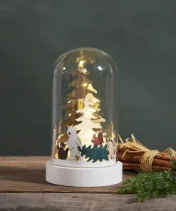 FOREST FRIENDS Bordsdekoration Batteri 19,5cm Flerfärgad