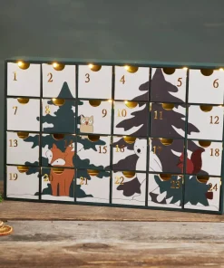 FOREST FRIENDS Kalender Batteri 38cm Flerfärgad