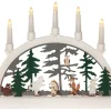 FOREST FRIENDS Ljusstake Skridsko Batteri 45cm Flerfärgad
