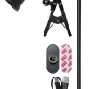 FUNCTIONAL Bord/Vägg/Klämmlampa USB-Laddbar 38cm Svart
