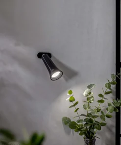 FUNCTIONAL Bord/Vägg/Klämmlampa USB-Laddbar 38cm Svart