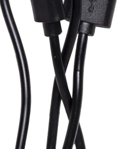 FUNCTIONAL Bord/Vägg/Klämmlampa USB-Laddbar 38cm Svart