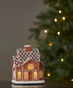 GINGERVILLE Panorama Pepparkakshus Batteri 16cm