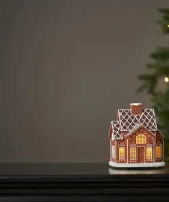 GINGERVILLE Panorama Pepparkakshus Batteri 16cm