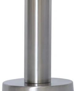GLANS Lampfot E27 17cm Borstad stål