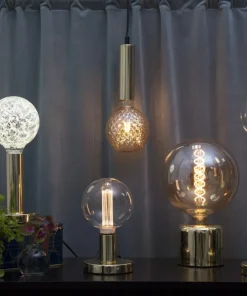 GLANS Lampfot E27 12cm Mässing
