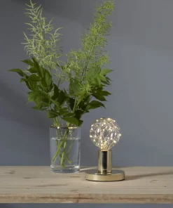 GLANS Lampfot E27 8,5cm Mässing