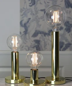 GLANS Lampfot E27 8,5cm Mässing