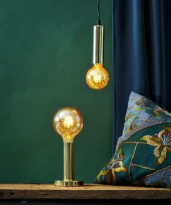 GLANS Lampfot E27 17cm Mässing