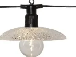 GLASSY LIGHT Ljusslinga 350cm 6LED Varmvit/Svart