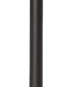 GLOBE Solcells-pollare 3-pack 25cm Svart