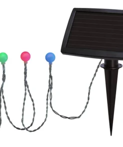 GLOBINI Solcells-ljusslinga 4,75m 20LED IP44