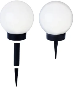 GLOBUS Solcells-Dekoration 32cm Vit
