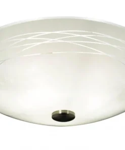 GLORIA Plafond 42cm Vit/Stål