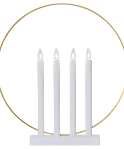 GLORY Ljusstake 45cm Vit